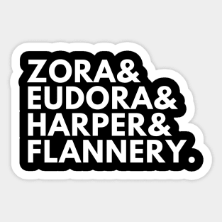 Zora & Eudora & Harper & Flannery Sticker